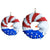 Door Wreath Easy Clean Bright Colors Eagle Shape Independence Day Hanging