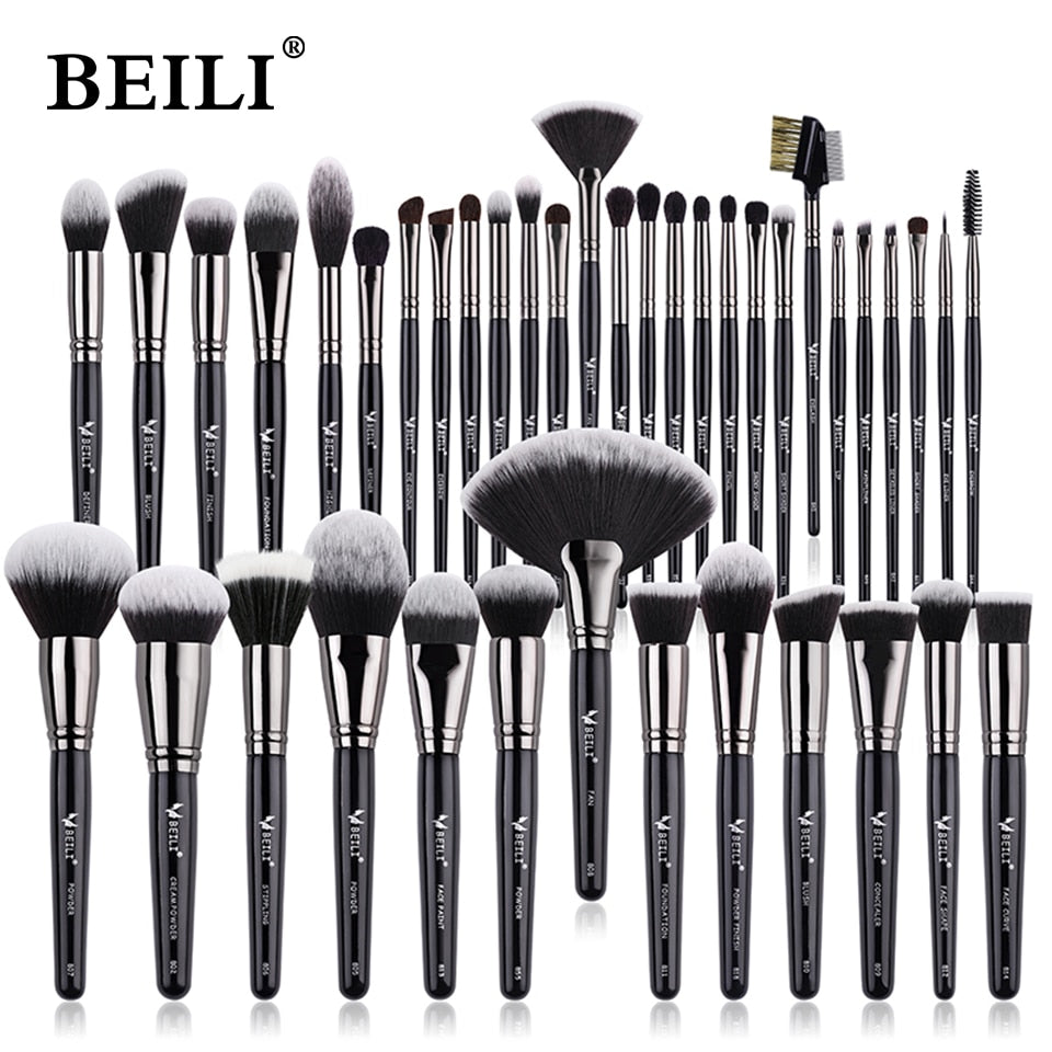 Makeup Brushes Set Professional Natural hair Powder Foundation Eyeshadow